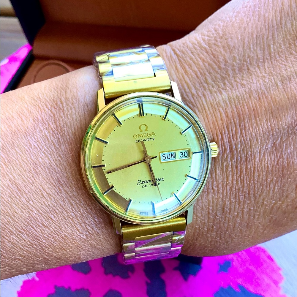 OMEGA SEAMASTER DOUBLE DATE mens watch🔥🔥🔥
